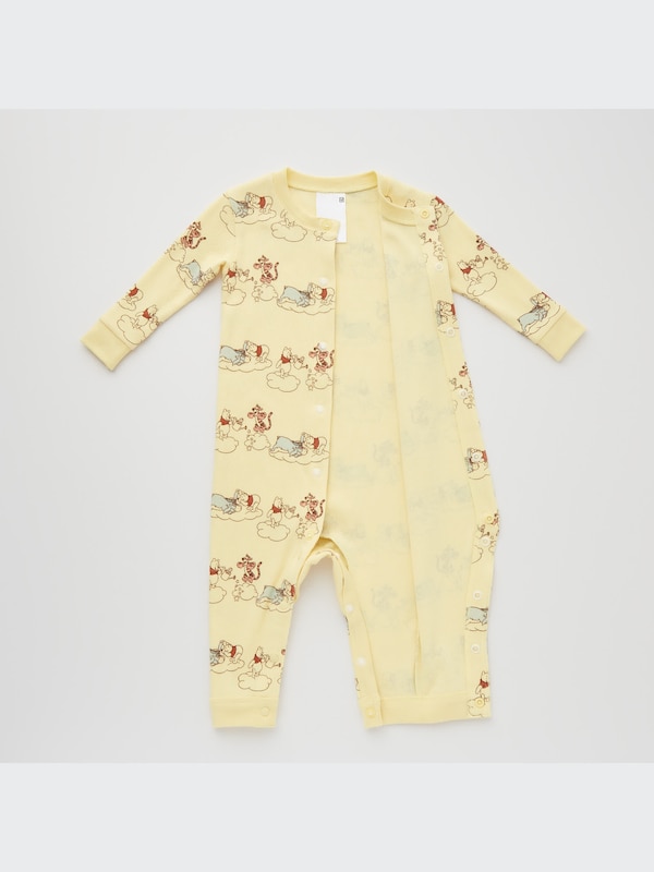 Winnie The Pooh Ribbed Long-Sleeve One Piece Outfit