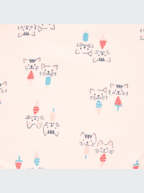 Joy of Print Short-Sleeve Bodysuit (Cat)