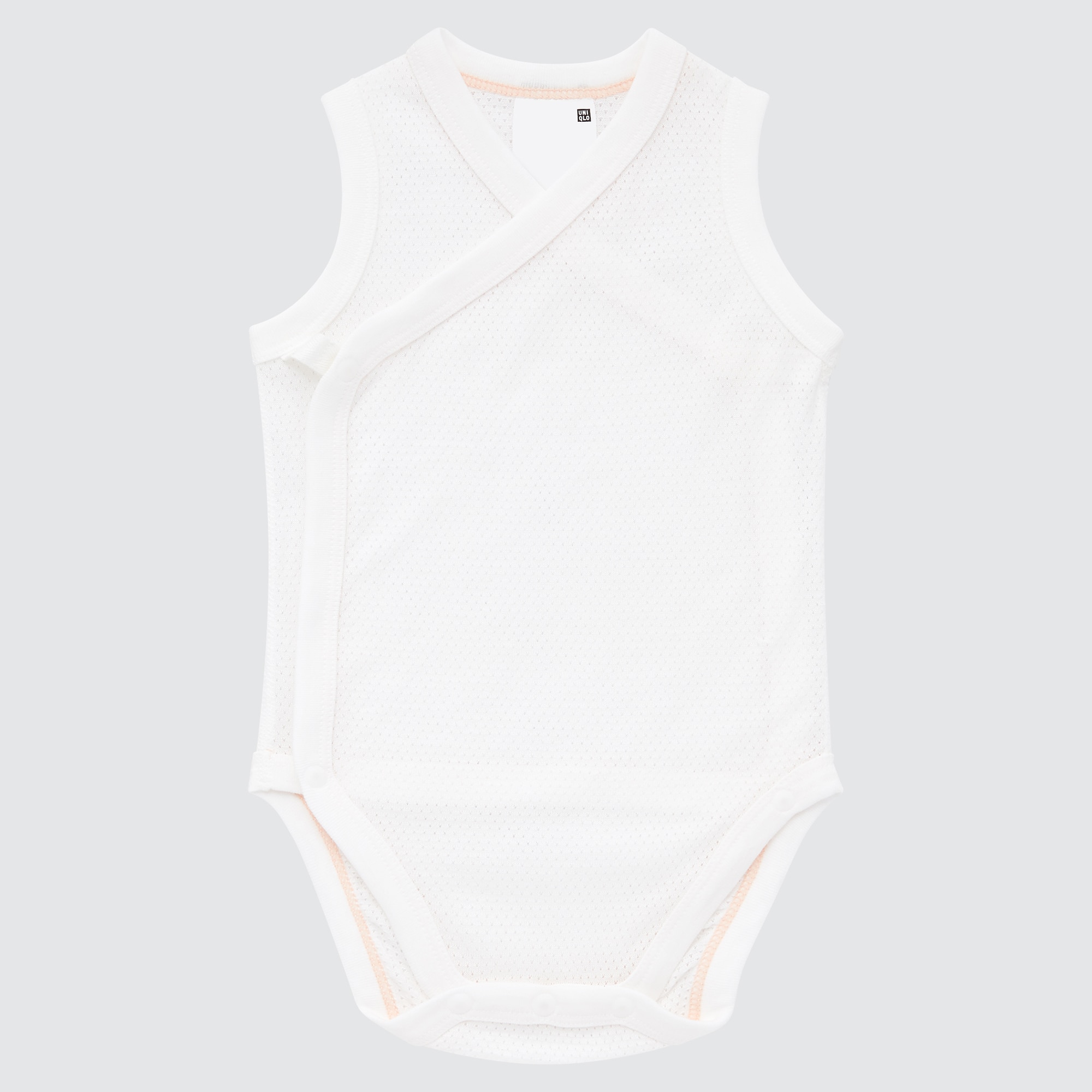 Cotton Mesh Sleeveless Bodysuit (Open Front) | UNIQLO US