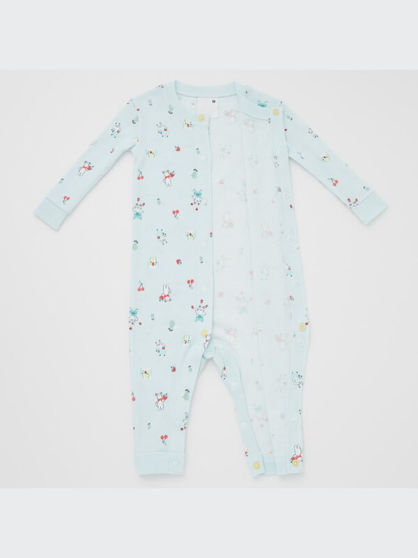 Joy of Print Ribbed Long-Sleeve One-Piece Outfit