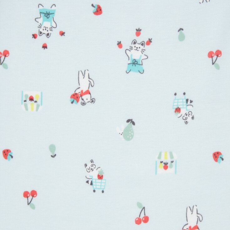 Newborn Joy Of Print Ribbed Long Sleeve One Piece Outfit Uniqlo Us