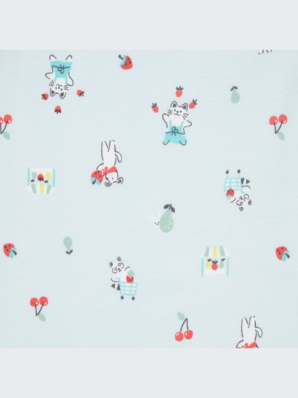 Joy of Print Ribbed Long-Sleeve One-Piece Outfit