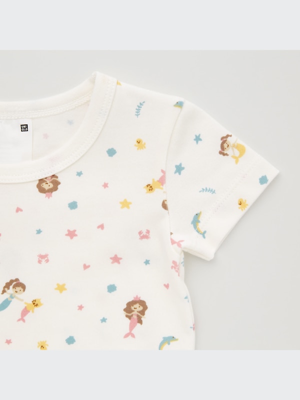 Dry Mermaid + Shell Print Short-Sleeve Pajamas
