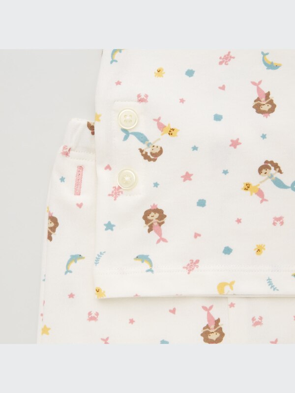 Dry Mermaid + Shell Print Short-Sleeve Pajamas