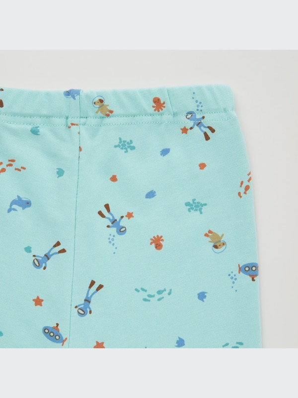 Dry Whale + Diver Print Short-Sleeve Pajamas