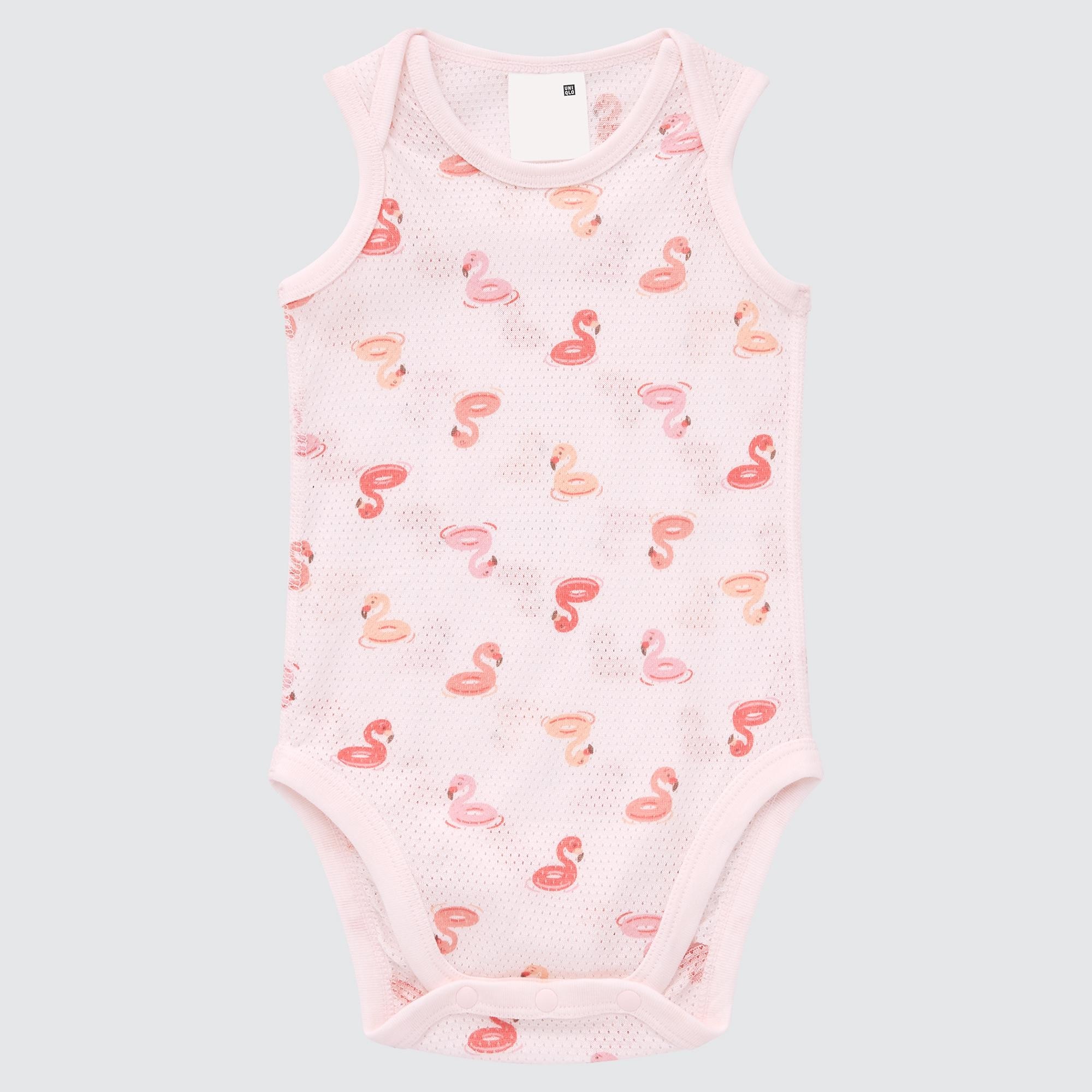 Joy of Print Cotton Mesh Inner Bodysuit (Flamingo) | UNIQLO US