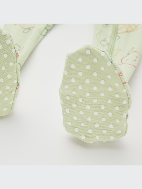 Footed Long-Sleeve One-Piece Outfit