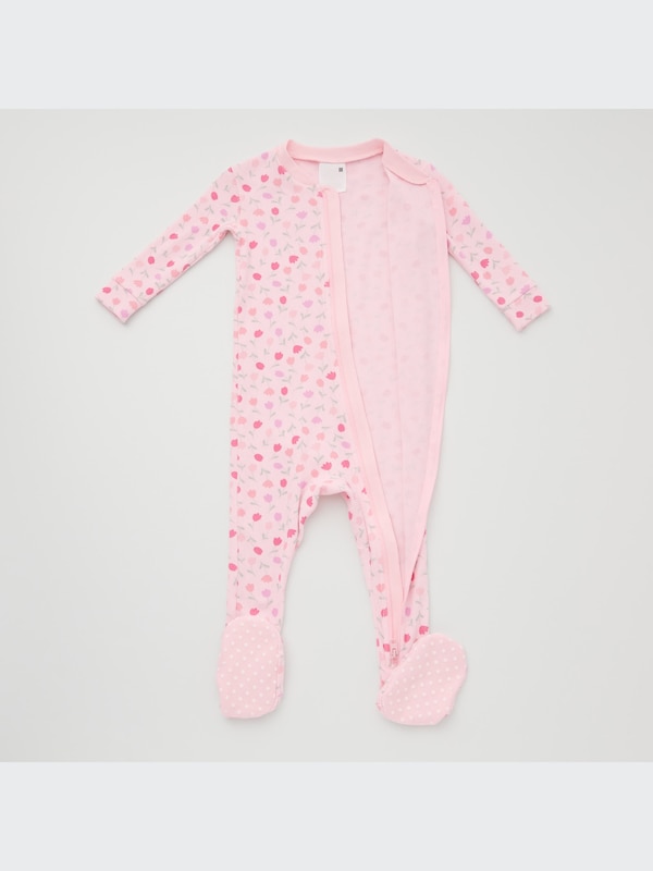 Footed Long-Sleeve One-Piece Outfit