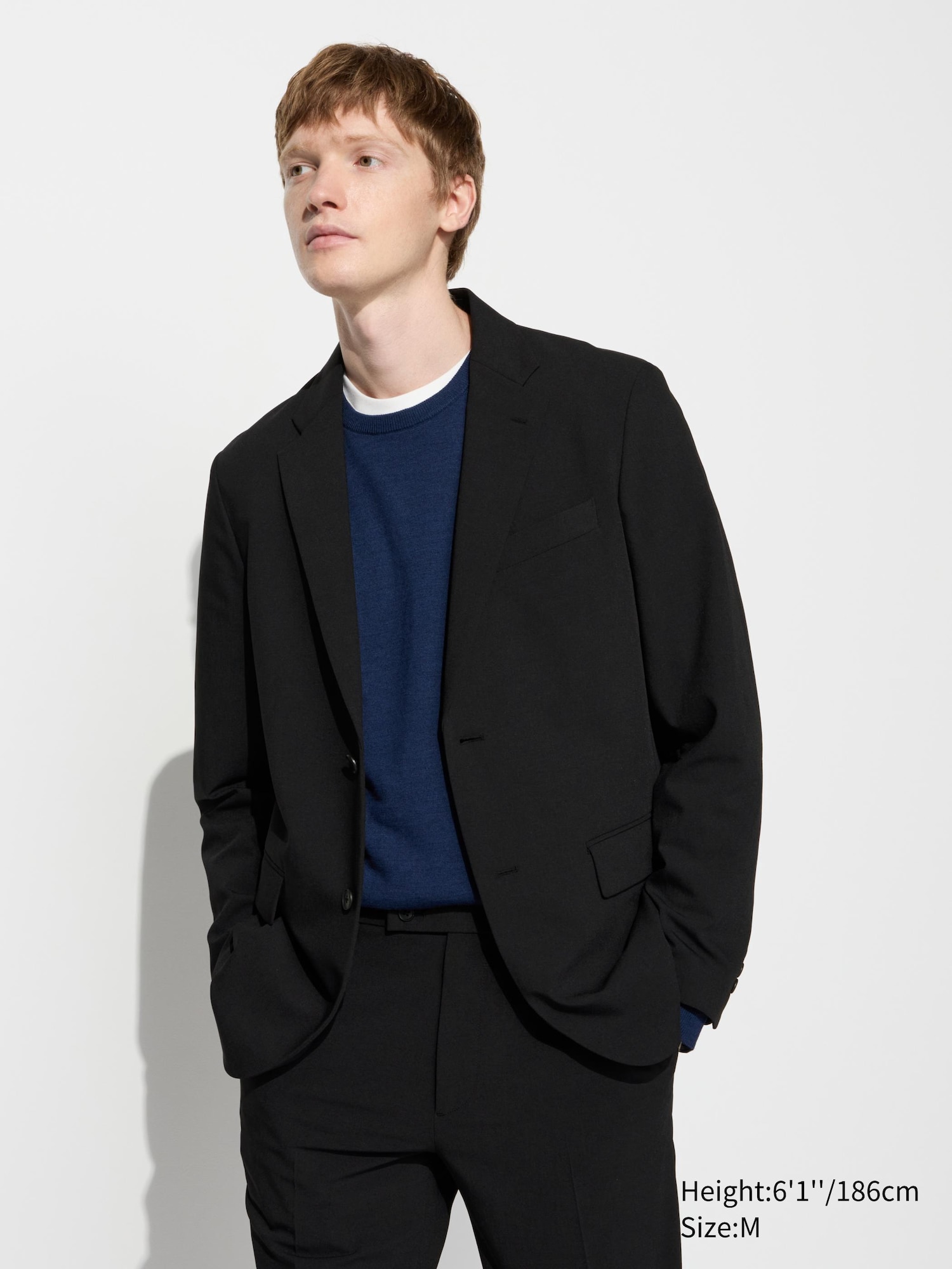 Uniqlo black blazer sale