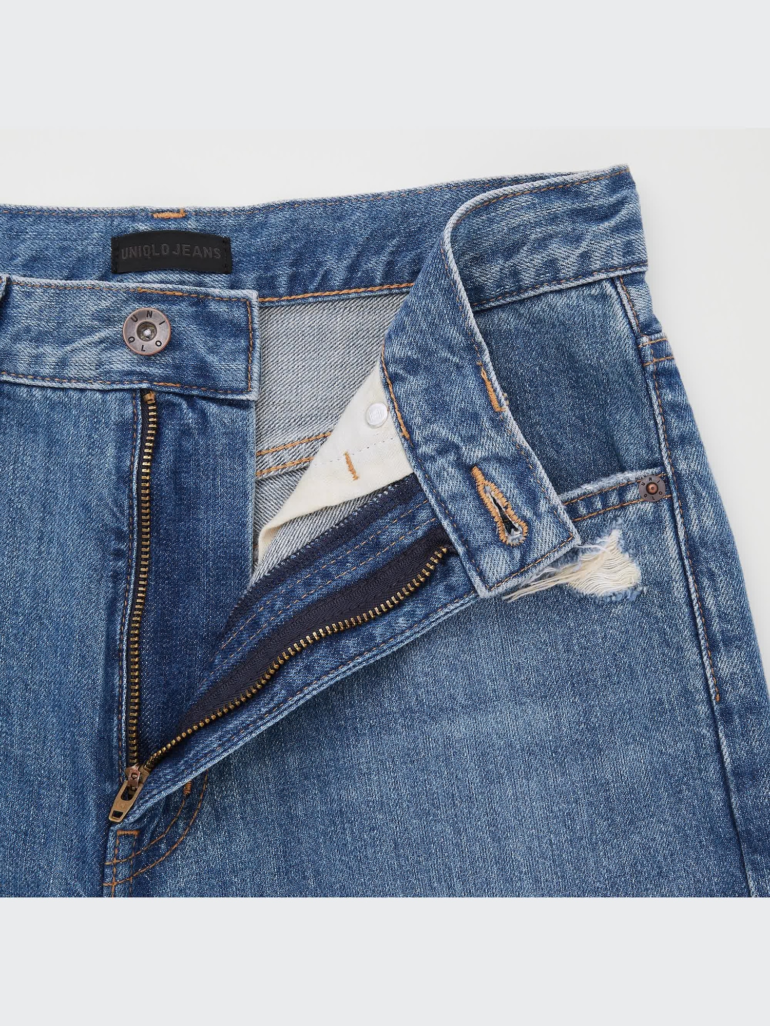 Distressed Peg Top High-Rise Jeans | UNIQLO US