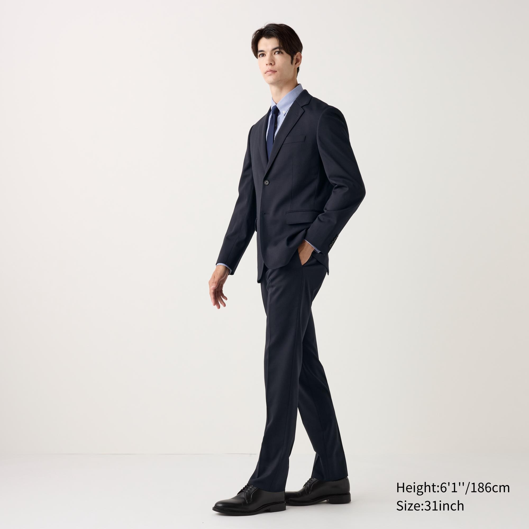 uniqlo stretch wool pants