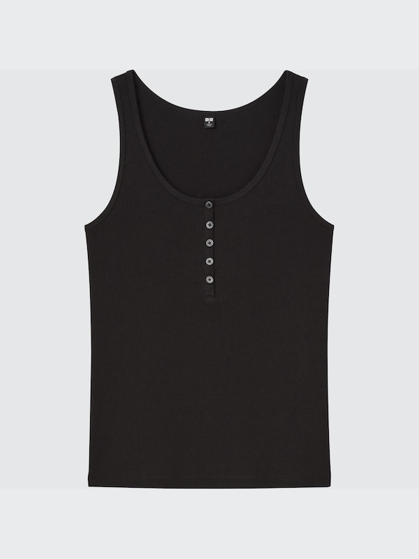 Henley Tank in Black Henley Tank in Black