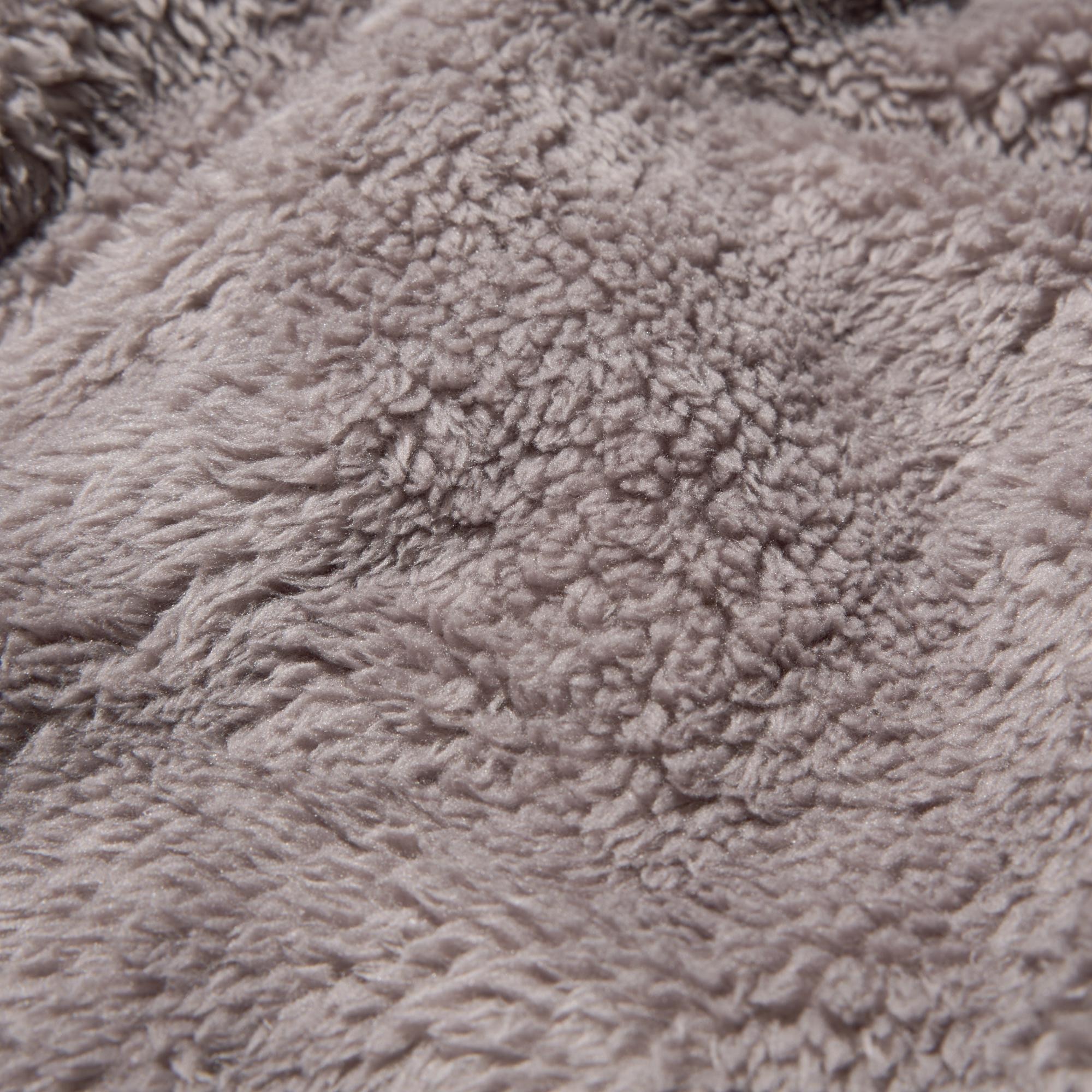 Soft, warm, and lightweight long-pile fleece.