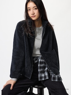 Fluffy Yarn Fleece Full-Zip Jacket