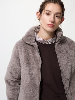 Fluffy Yarn Fleece Full-Zip Jacket