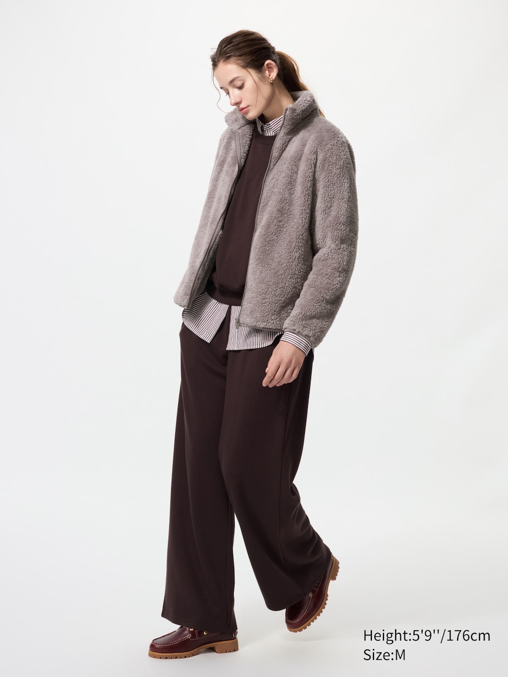 Uniqlo Fluffy Yarn Fleece Full-Zip Jacket — фото 3