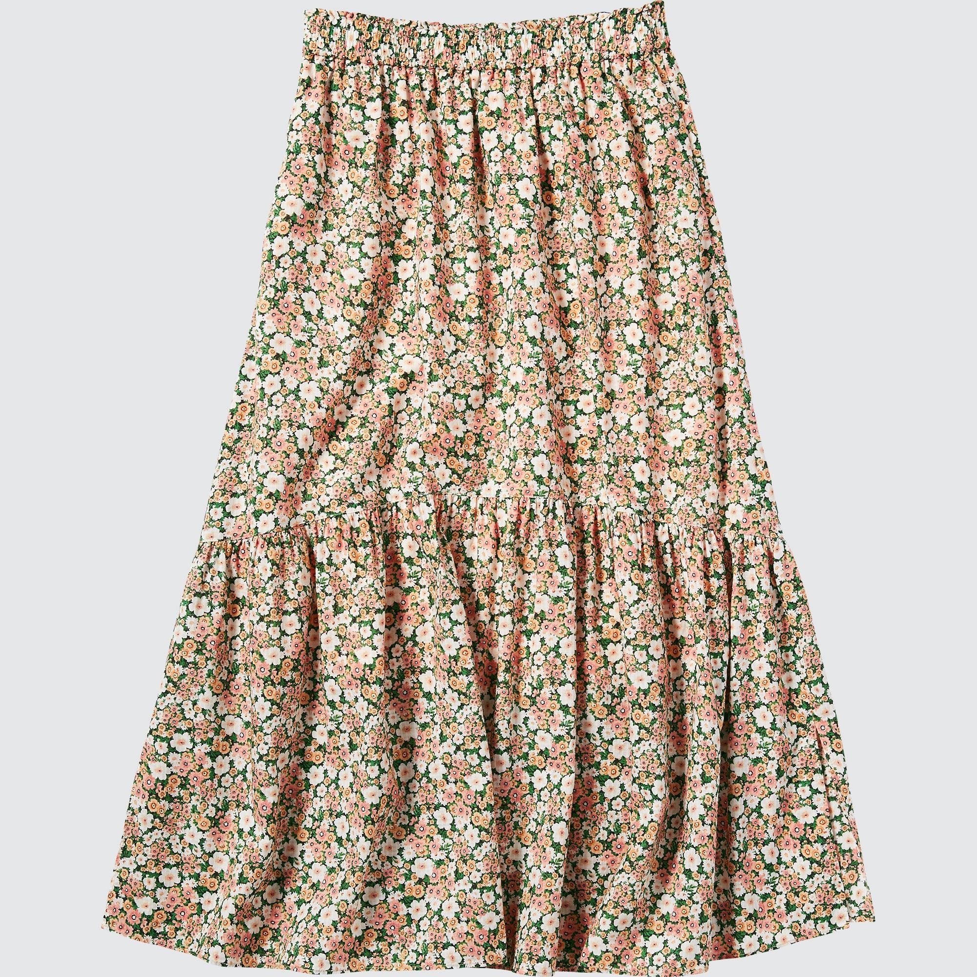 UNIQLO Paul & Joe Cotton Tiered Long Skirt | StyleHint