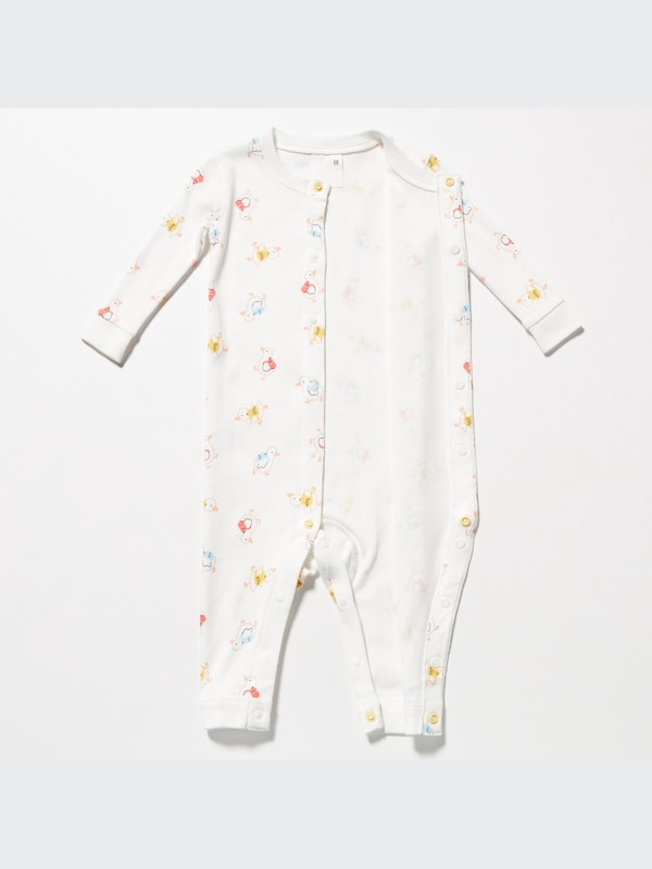 Joy of Print Long-Sleeve One-Piece Outfit (Duck)