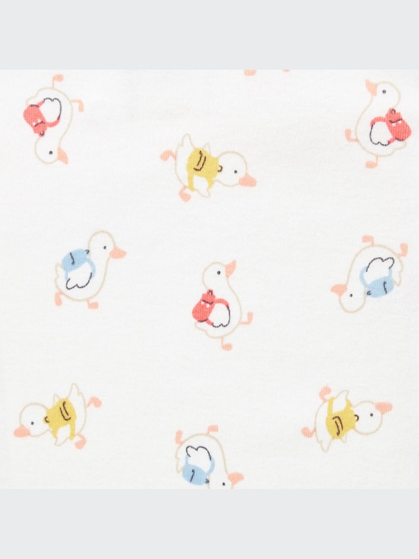 Joy of Print Long-Sleeve One-Piece Outfit (Duck)