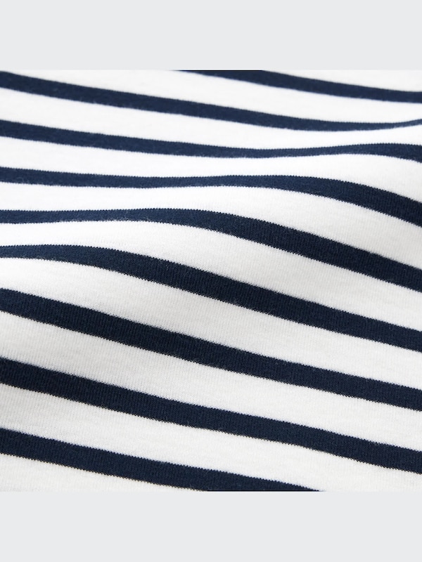 Striped Long-Sleeve Bodysuit (Open Front)