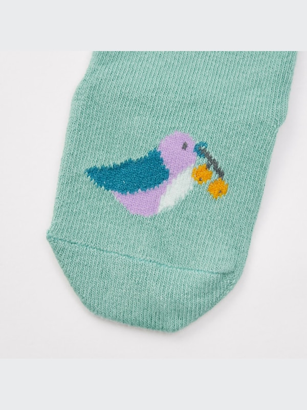 Regular Socks (2 Pairs)(Frill/Flower/Bird)