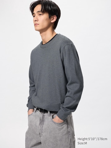 Brushed Cotton Crew Neck Long-Sleeve T-Shirt