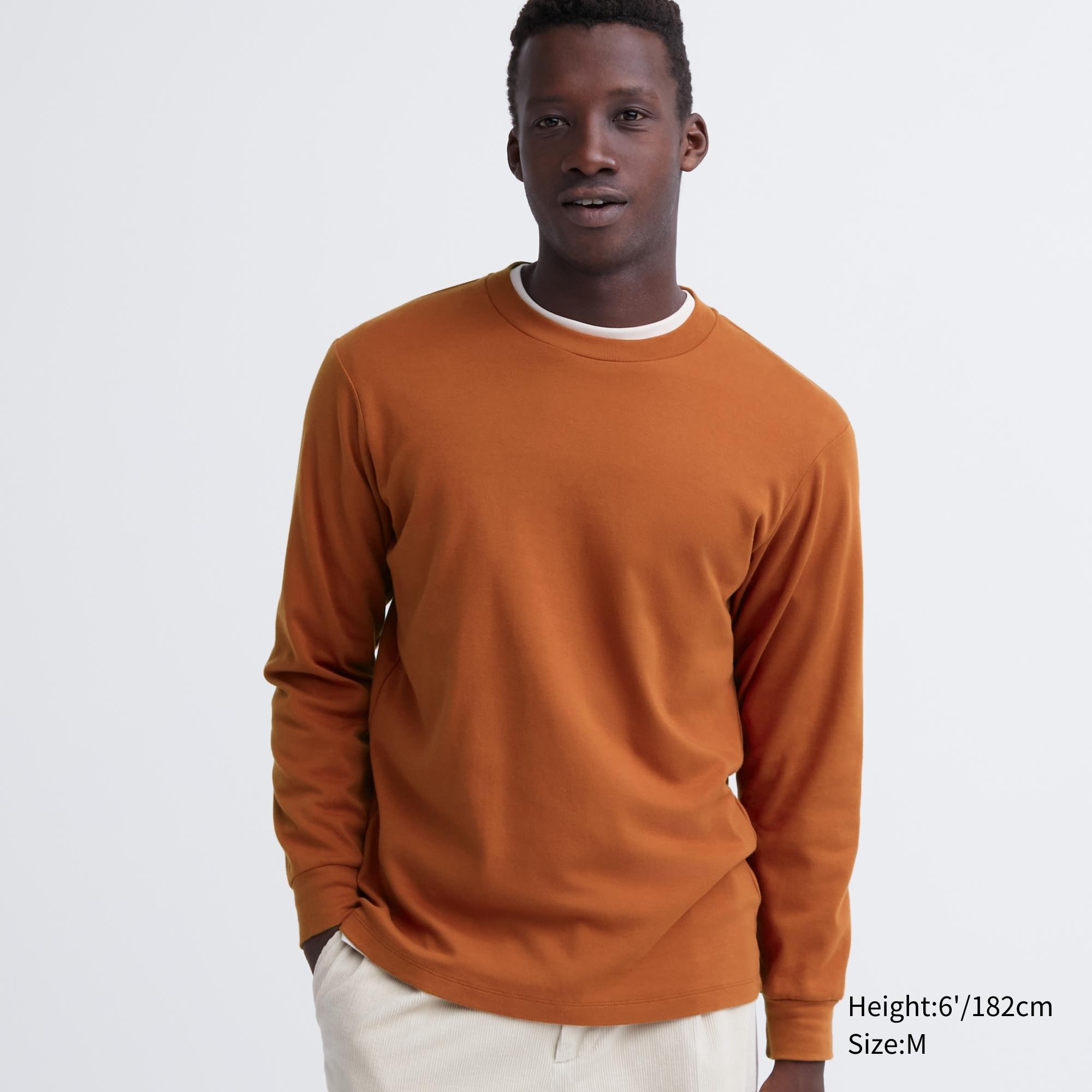Reviews for Brushed Cotton Crew Neck Long-Sleeve T-Shirt | UNIQLO US