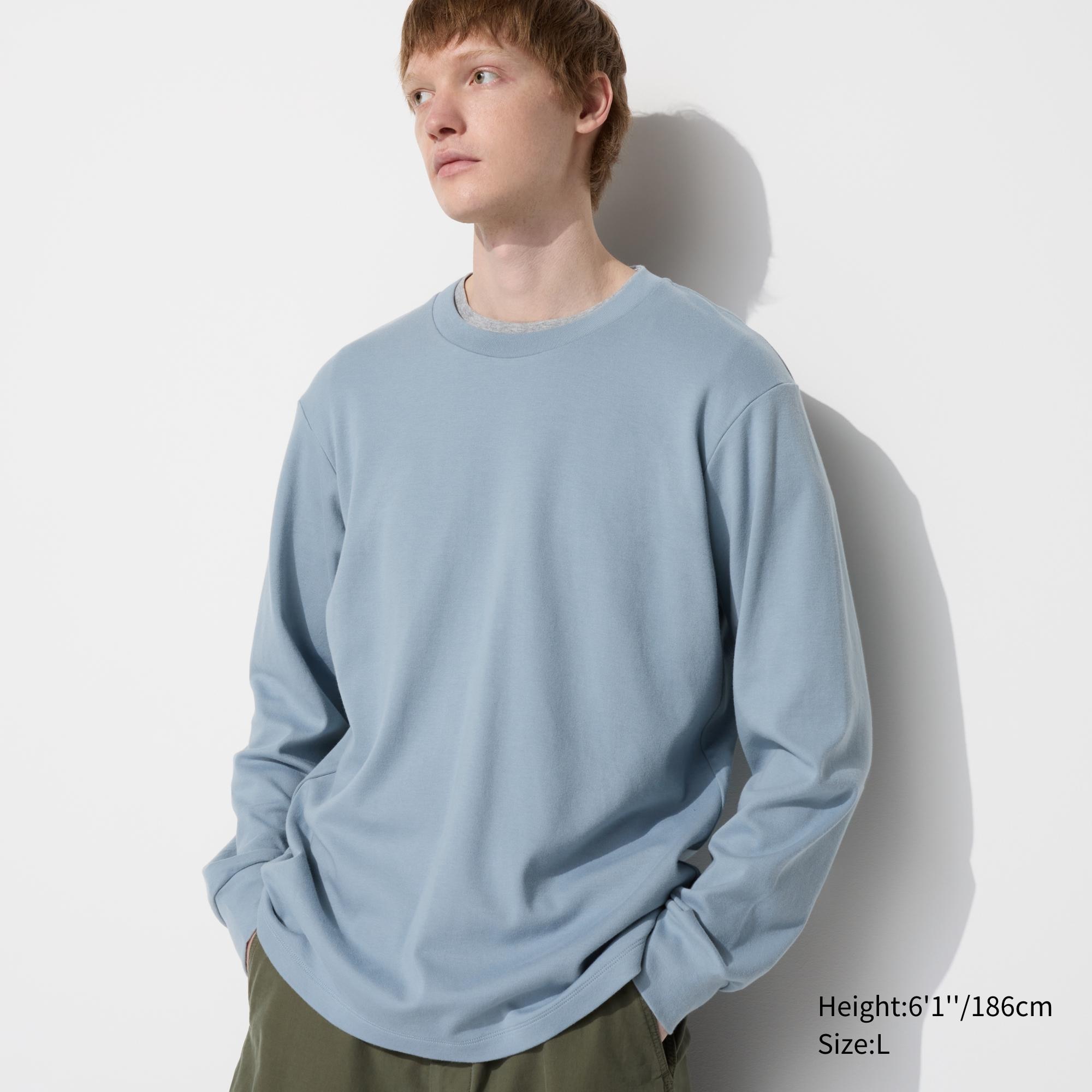 Brushed Cotton T-Shirt | Long Sleeve