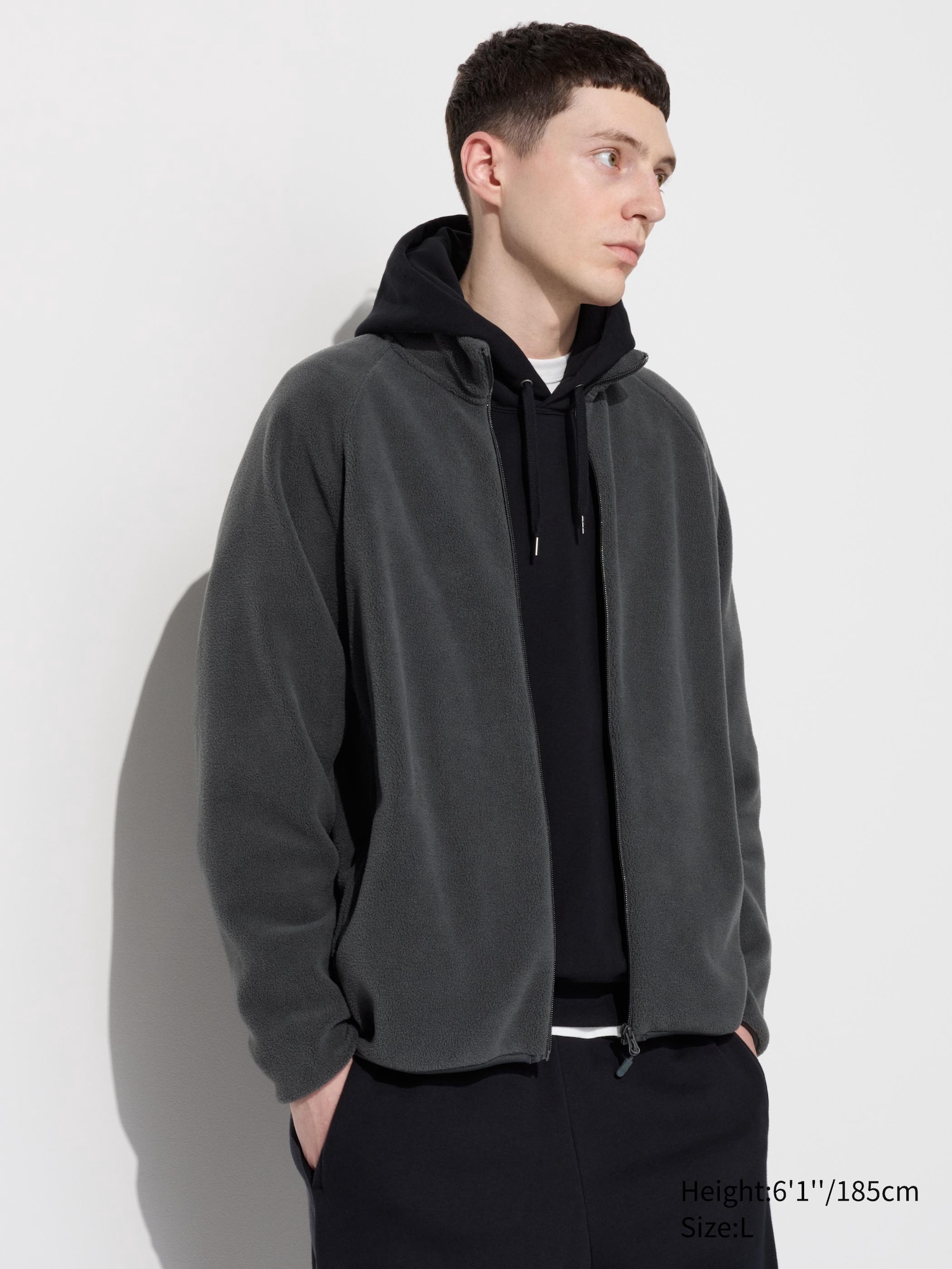 Fleece zip jacket best sale