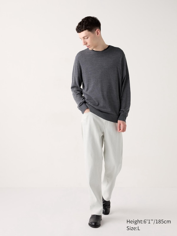 Merino Crew Neck Sweater | UNIQLO US