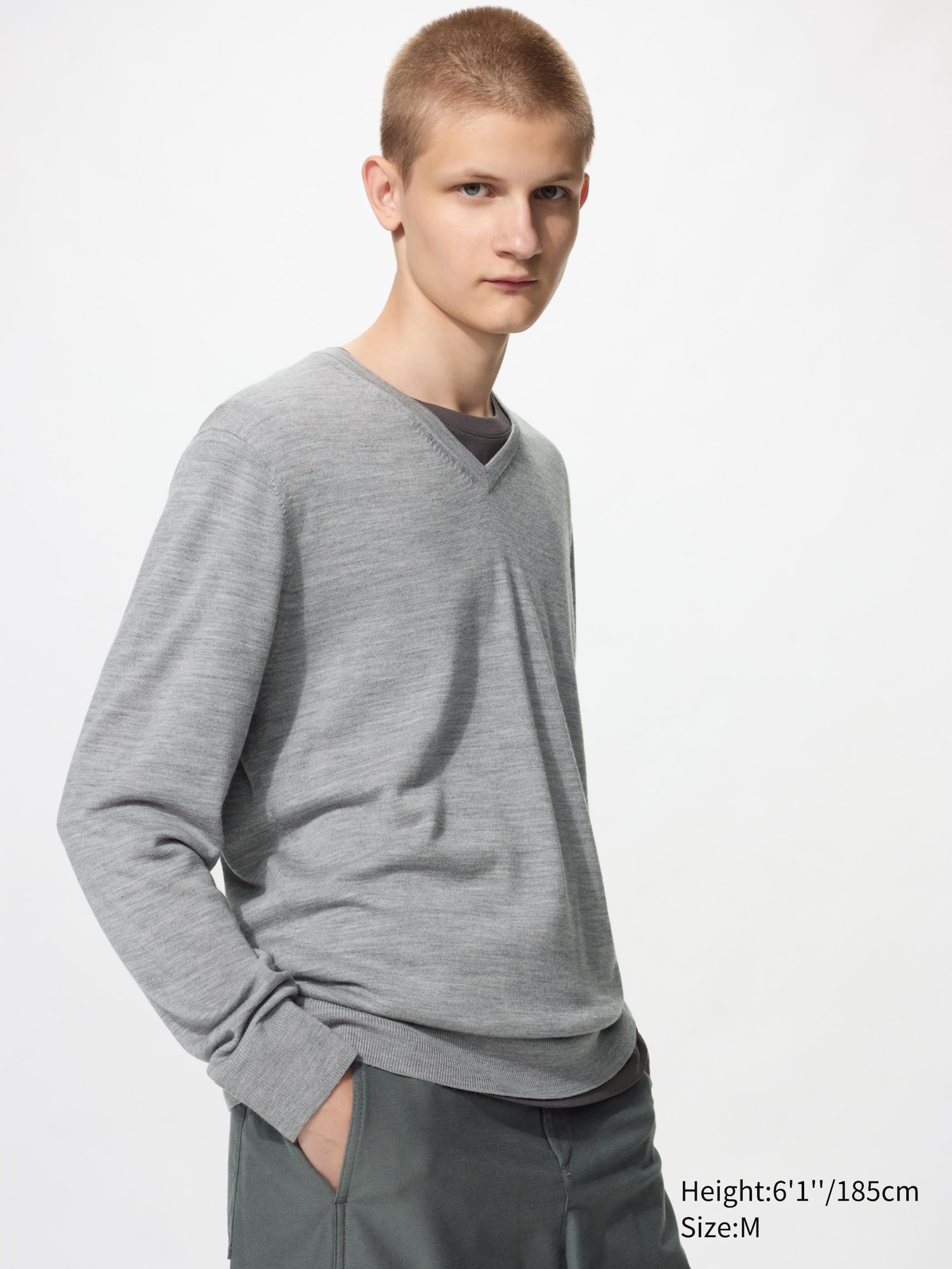 nikunikuyasai29831様 Men's Merino Sweater | V-Neck | UNIQLO US