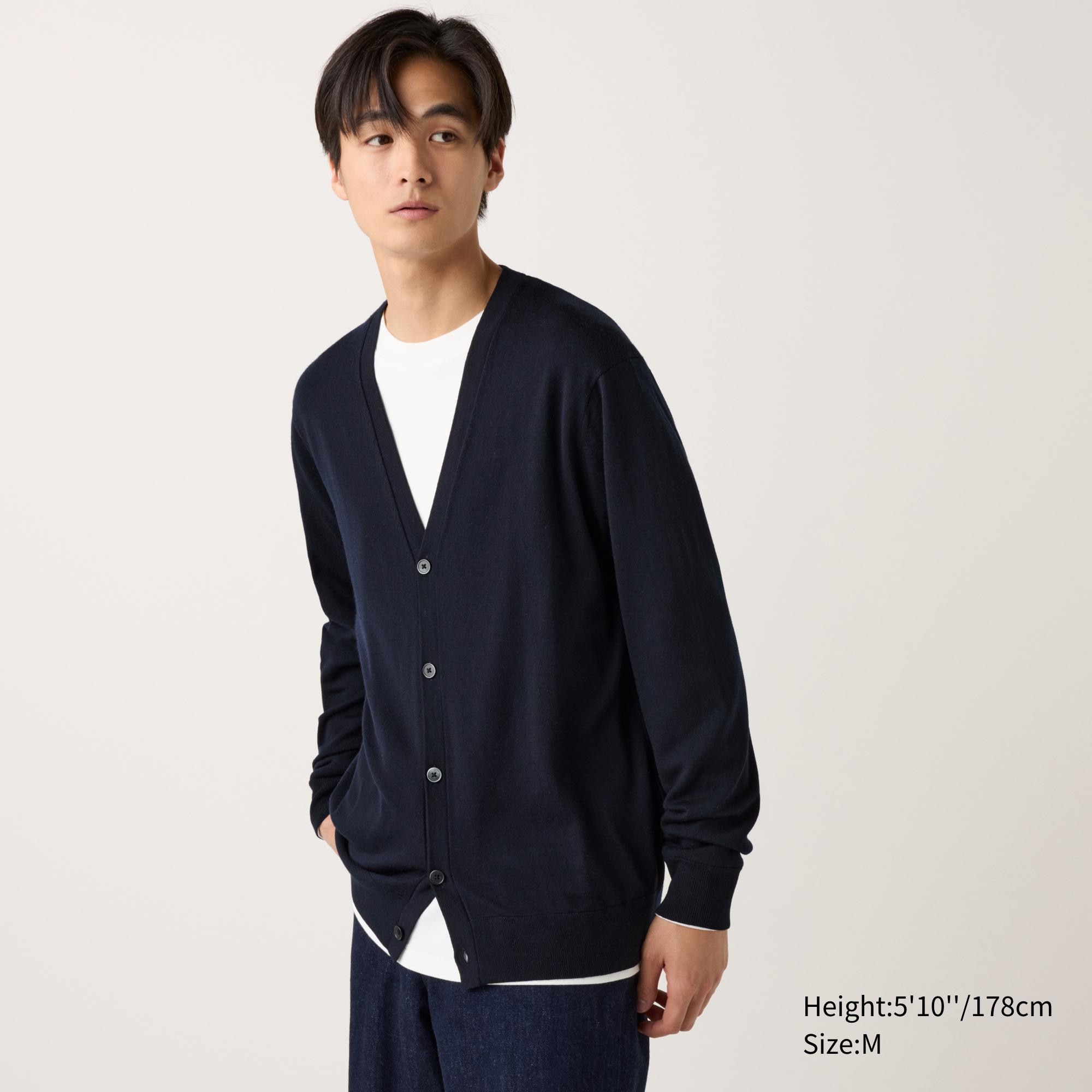 UNIQLO Merino V-Neck Cardigan | Pike and Rose