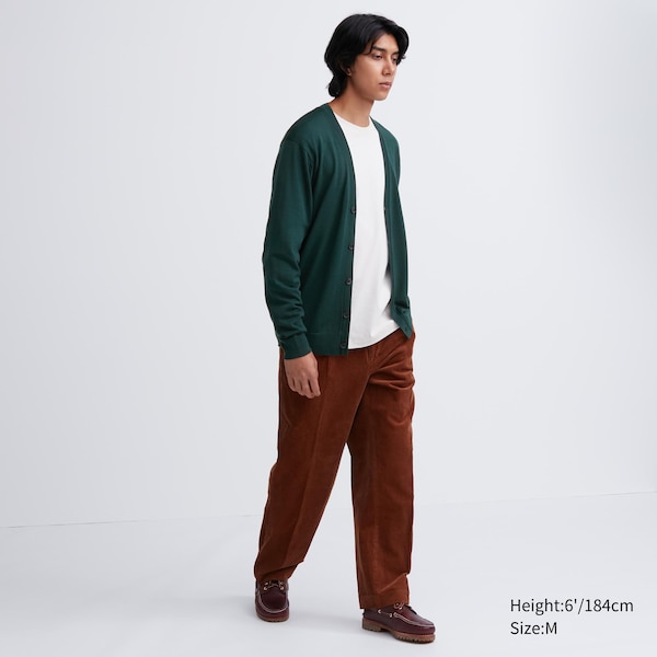 Extra Fine Merino V-Neck Long-Sleeve Cardigan | UNIQLO US