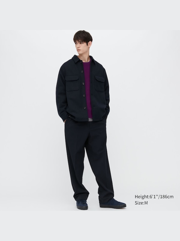 Premium Lambswool Crew Neck Long-Sleeve Sweater