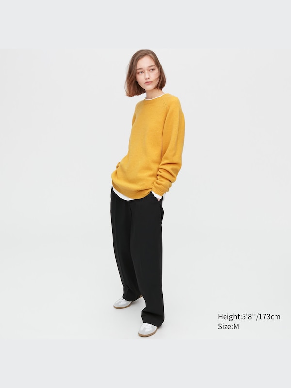 Premium Lambswool Crew Neck Long-Sleeve Sweater