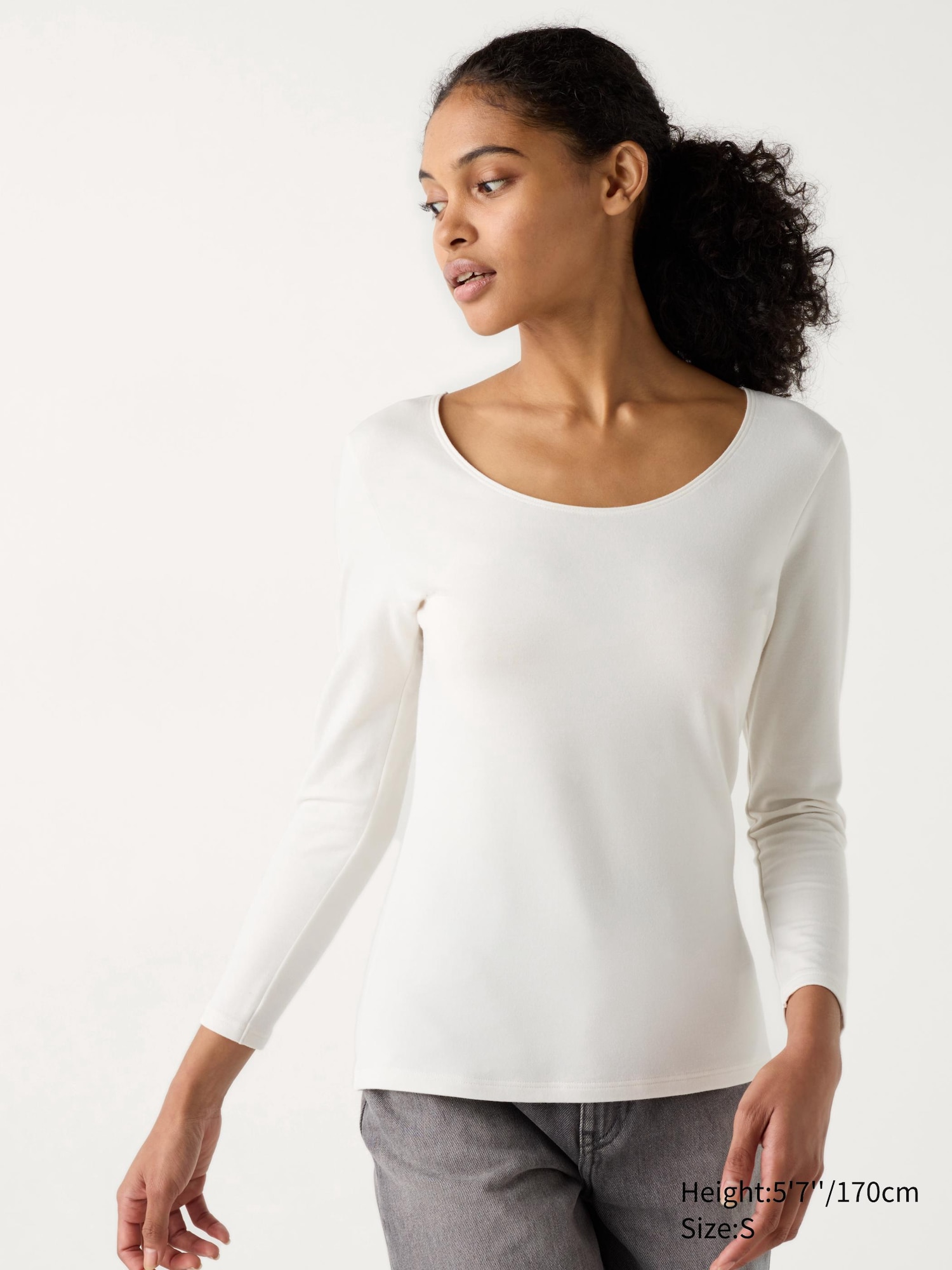 HEATTECH Cotton Scoop Neck T-Shirt (Extra Warm) | Long Sleeve | UNIQLO US