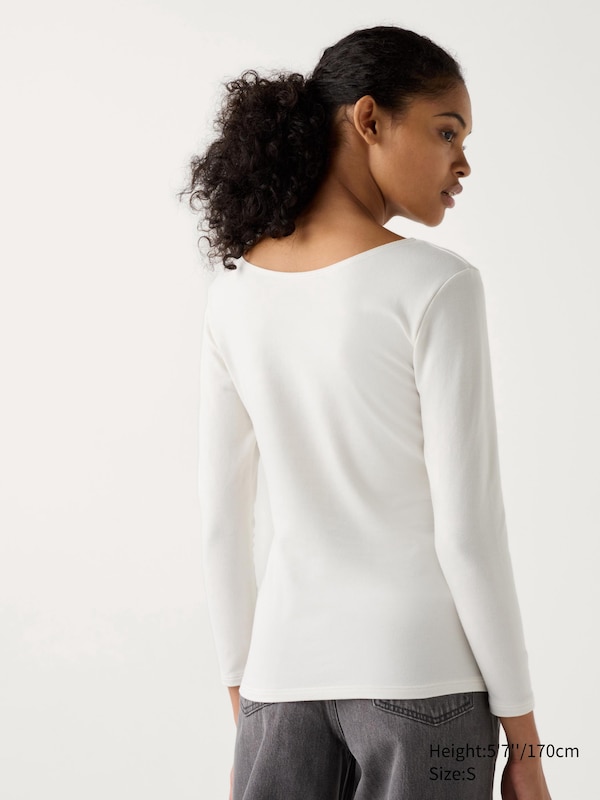 HEATTECH Cotton T-Shirt | Extra Warm | Scoop Neck