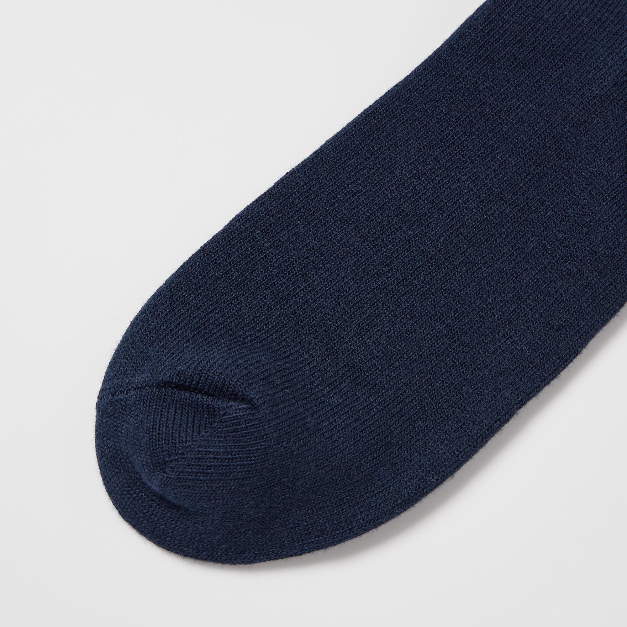 The toe and heel are reinforced to prevent holes and ensure long-lasting wear.