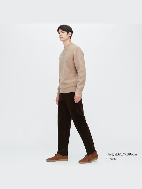 Souffle Yarn Mock Neck Long-Sleeve Sweater