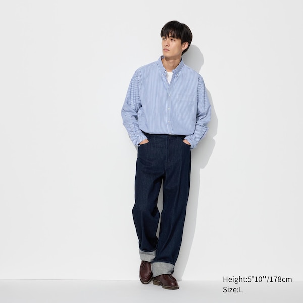 Extra Fine Cotton Broadcloth Striped Shirt | UNIQLO US