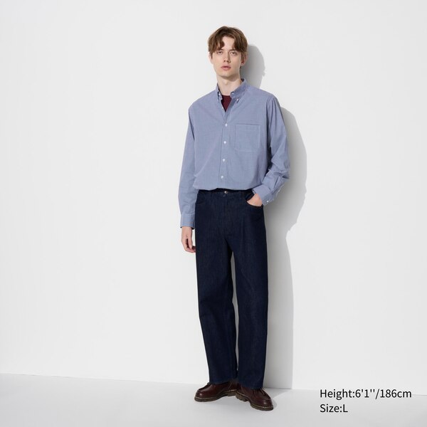 Extra Fine Cotton Broadcloth Checked Shirt | UNIQLO US