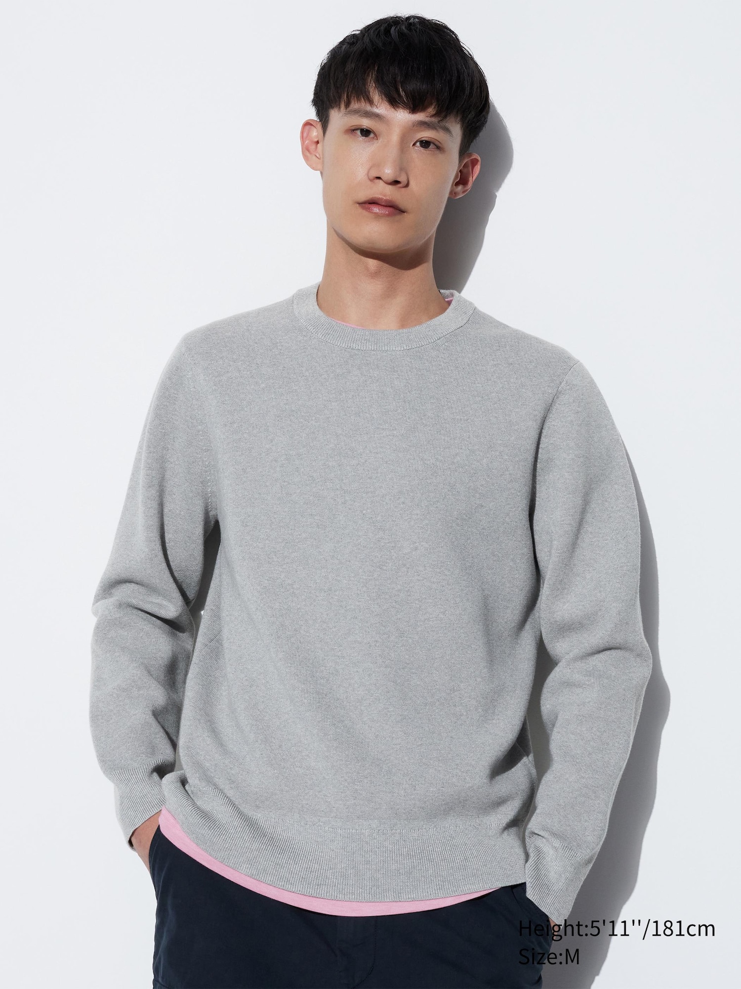 Washable Milano Ribbed Crew Neck Sweater | UNIQLO US