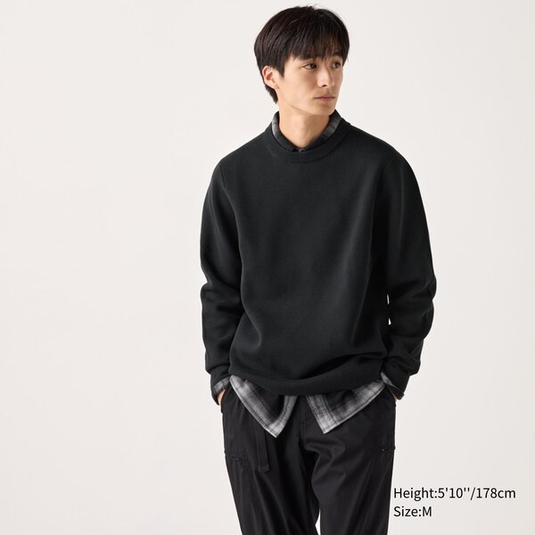 Washable Milano Ribbed Crew Neck Sweater | UNIQLO US