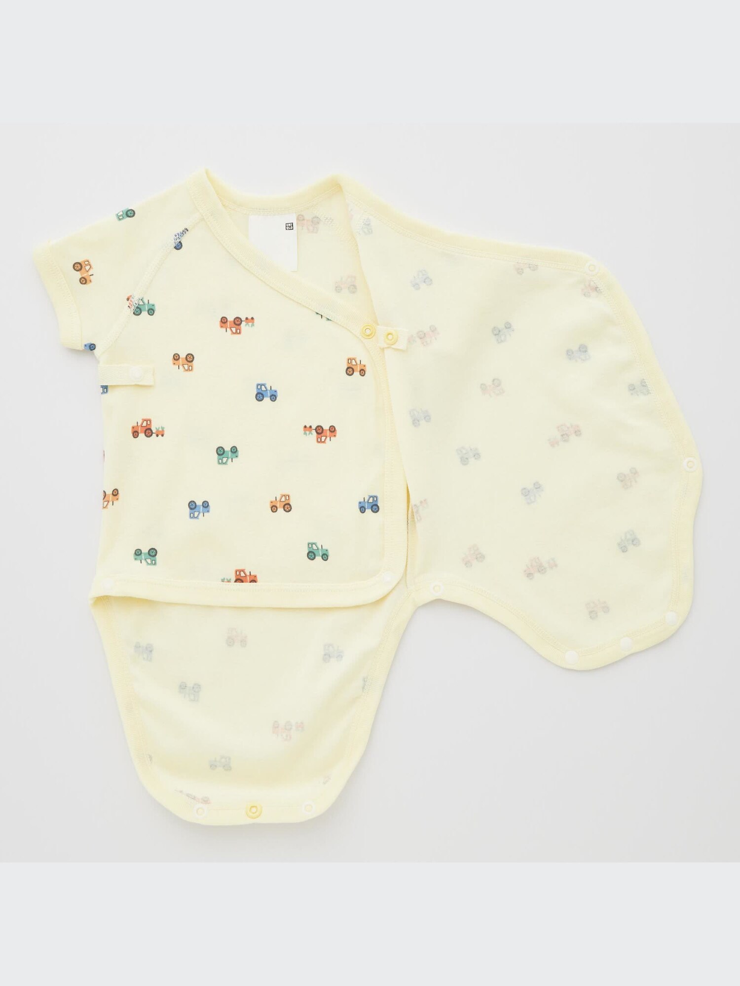 Joy of Print Short-Sleeve Bodysuit (Tractor) - thumbnail 2