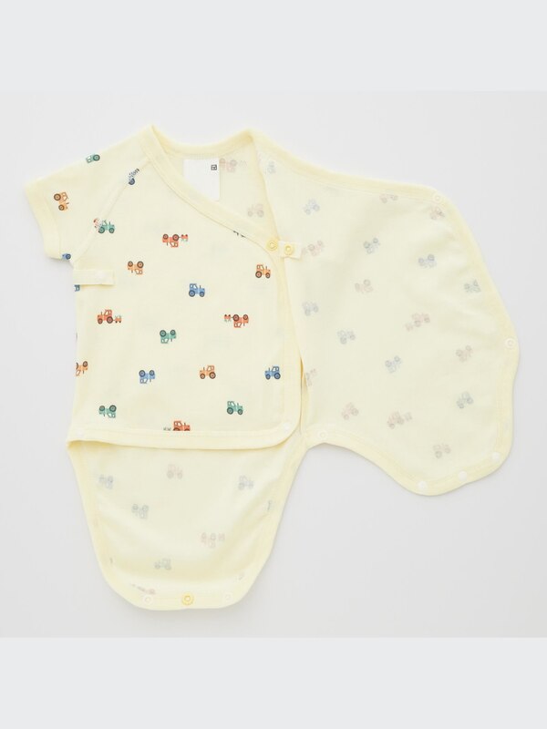 Joy of Print Short-Sleeve Bodysuit (Tractor)