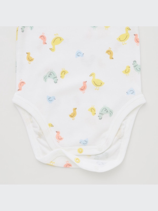 Joy of Print Short-Sleeve Bodysuit (Duck)