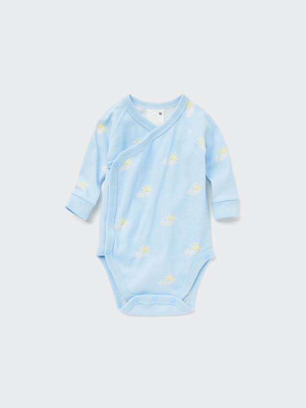 Joy of Print Long-Sleeve Bodysuit (Open Front)