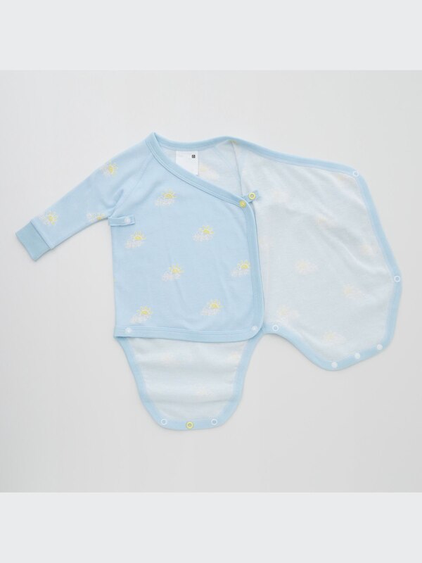 Joy of Print Long-Sleeve Bodysuit (Open Front)