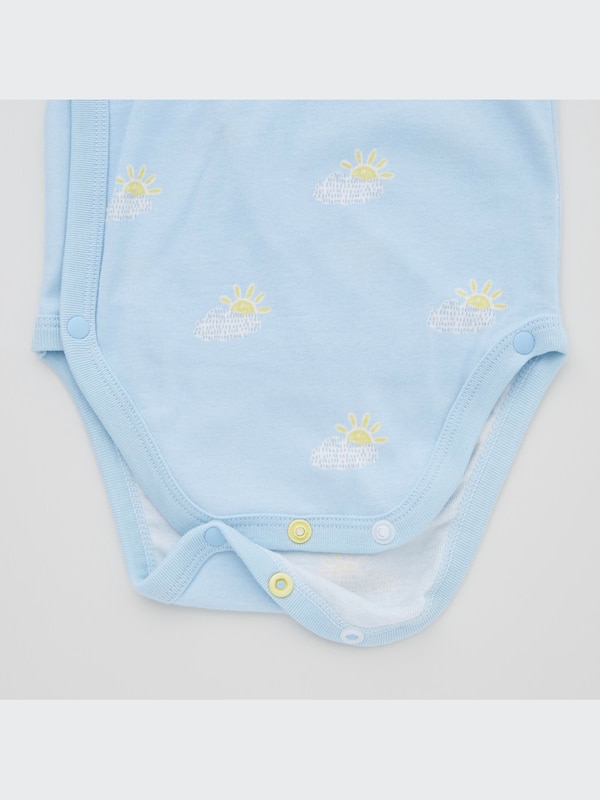 Joy of Print Long-Sleeve Bodysuit (Open Front)