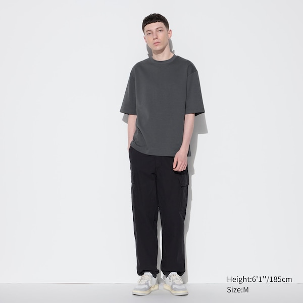 U AIRism Cotton Oversized Crew Neck Half-Sleeve T-Shirt | UNIQLO US